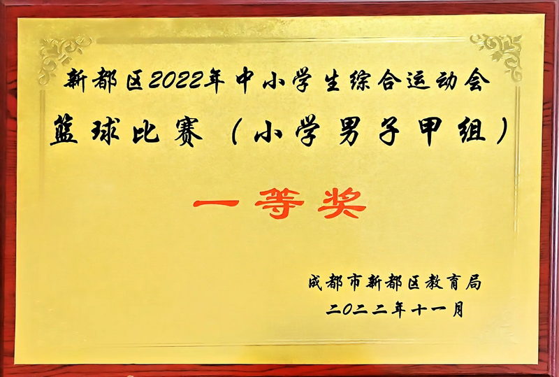 2022年11月中小學生綜合運動會籃球比賽(小學男子甲組)：一等獎